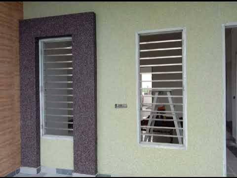 Marble white texture paint finish
